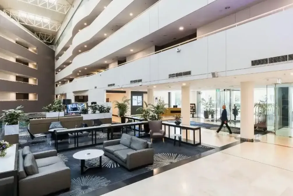 Concierge desk in the lobby